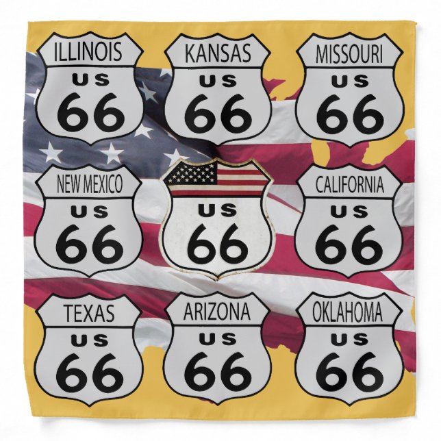 Route 66 bandana (Front)