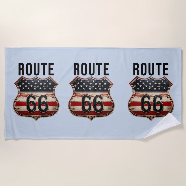 Route 66 beach towel (Front)
