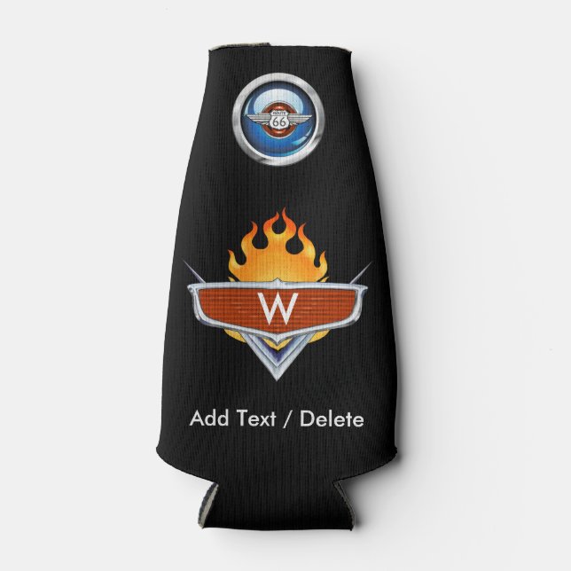 Route 66 Beverage Can Cooler Holder - srf (Front)