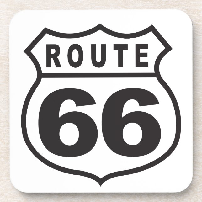 Route 66 beverage coaster (Front)