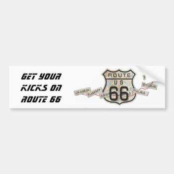 Route 66 Bumper Sticker by signlady29 at Zazzle