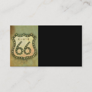 route 66 business card template photo art