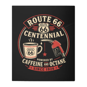 Route 66 Caffeine and Octane Metal Print