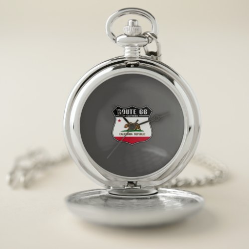 Route 66 California Pocket Watch