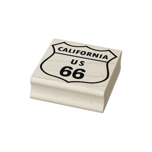 Route 66 California Rubber Stamp