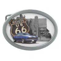 Route 66 Camaro Belt Buckle