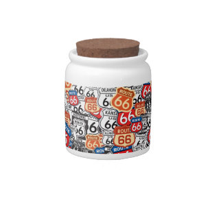 Route 66 candy jar