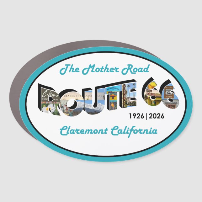 Route 66 Car Magnet (Front)