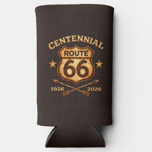 Route 66 Centennial 100 Year Shield Seltzer Can Cooler