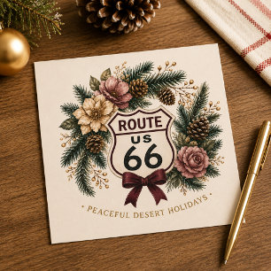 Route 66 Centennial Desert Rose Winter Greeting