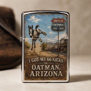 Route 66 Centennial Oatman Burro Zippo Lighter