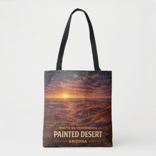 Route 66 Centennial Painted Desert Horizon Tote Bag