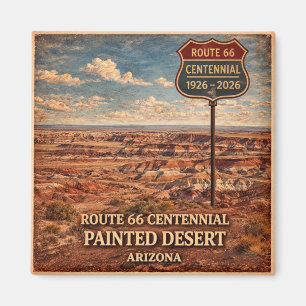 Route 66 Centennial Painted Desert Icon Magnet