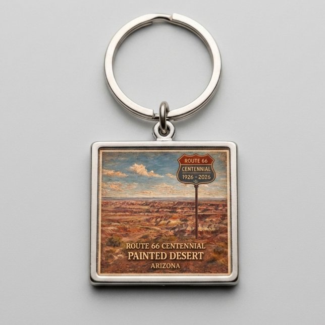 Route 66 Centennial Painted Desert Keepsake Keychain (Creator Uploaded)