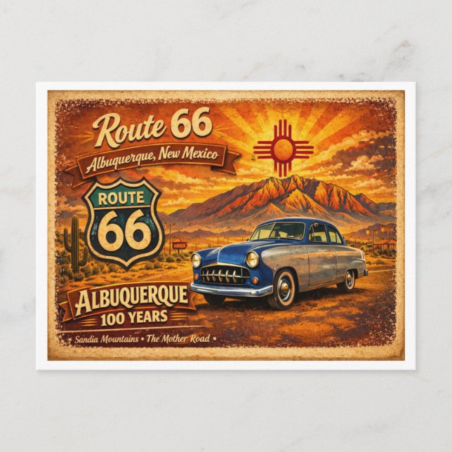 Route 66 Centennial Series – (1 of 6) Postcard (Front)