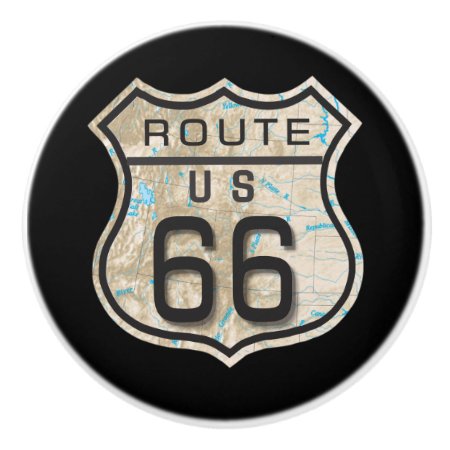 Route 66 Ceramic Knob