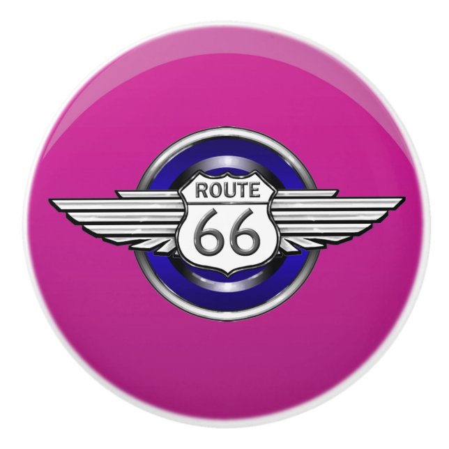 Route 66 Ceramic Knobs - SRF (Front)