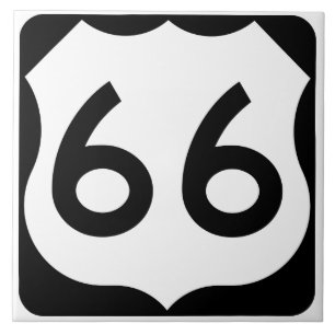 Route 66 ceramic tile