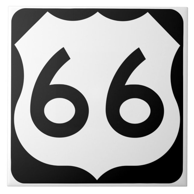 Route 66 ceramic tile (Front)