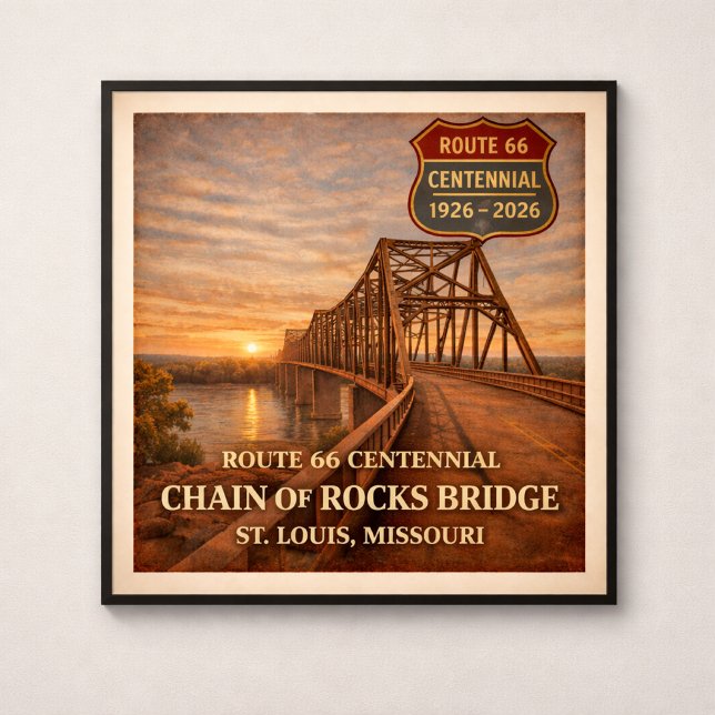 Route 66 Chain of Rocks Bridge Poster (Creator Uploaded)