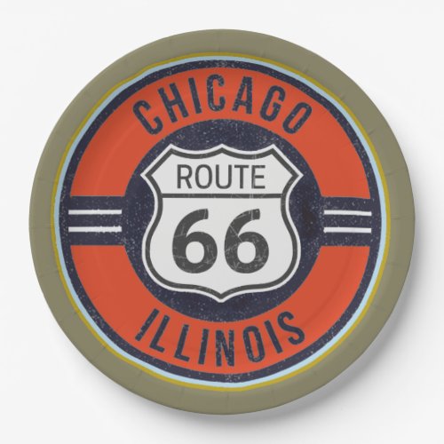ROUTE 66 CHICAGO _ Paper Plates