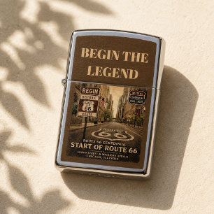 Route 66 Chicago Start Mother Road Zippo Lighter