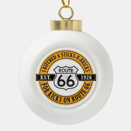 Route 66 Christmas Ornament for RVers and Nomads