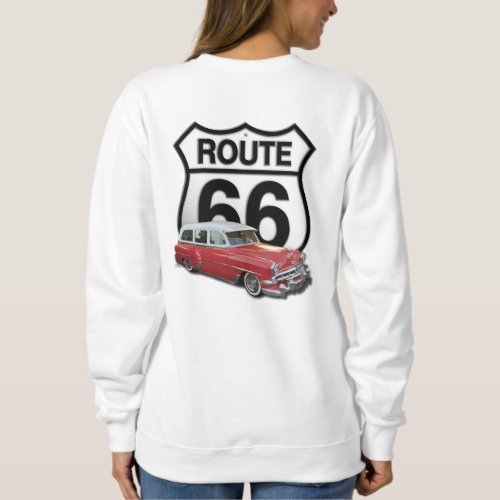 Route 66 Classic Car Sweatshirt