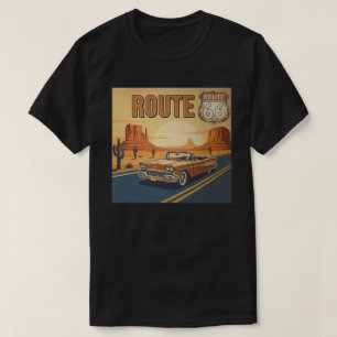 Route 66 Classic Cruiser Sunset T-Shirt