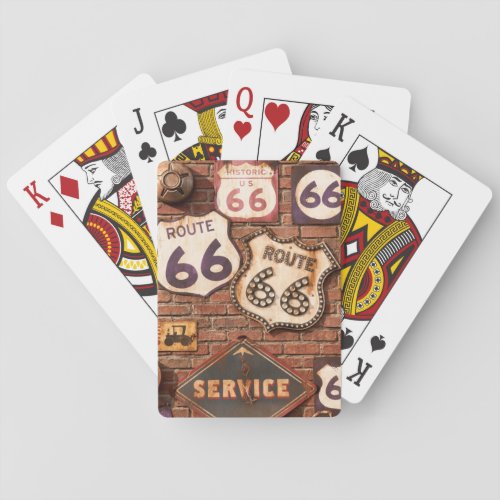 Route 66 classic playing cards