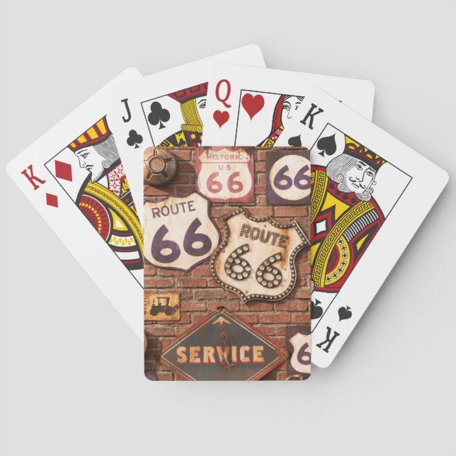 Route 66 classic poker cards (Back)