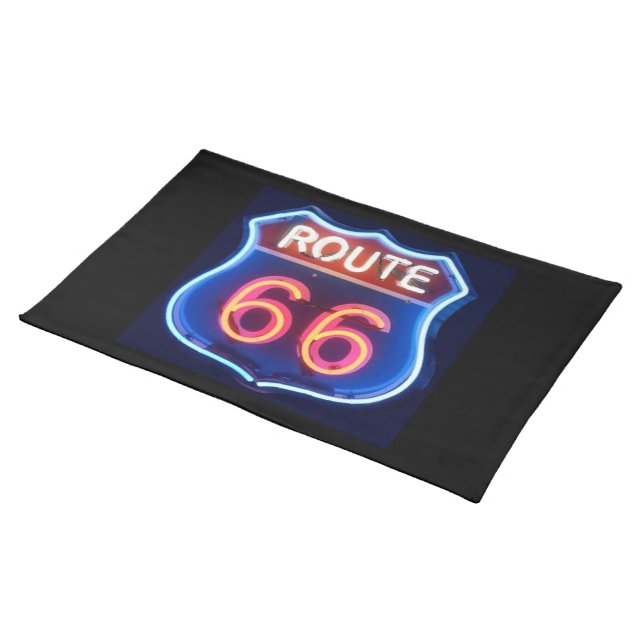 Route 66 cloth placemat (On Table)