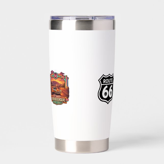 Route 66 Coffee Mug Insulated Tumbler (Front)
