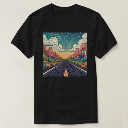 Route 66 Color T_Shirt