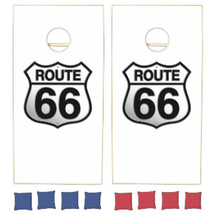 Route 66 Cornhole game. Set