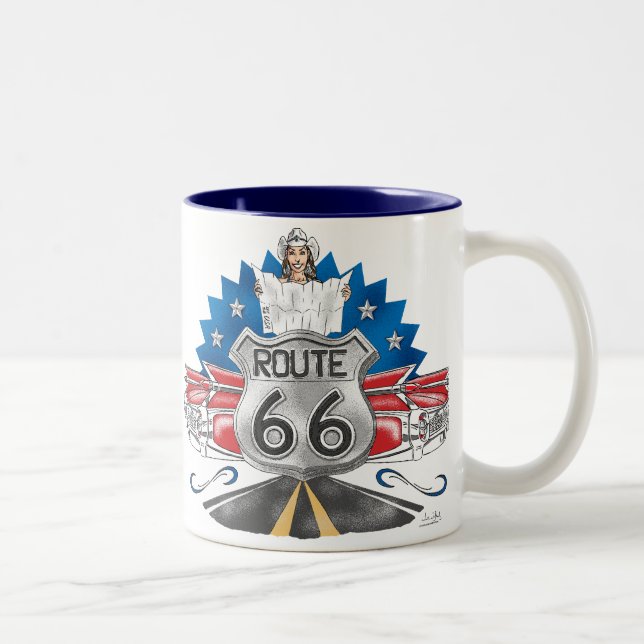 Route 66 Cowgirl Mug (Right)