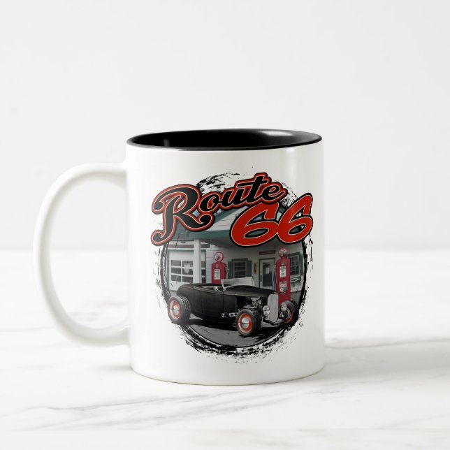 Route 66 Custom 1932 Two-Tone Coffee Mug (Left)
