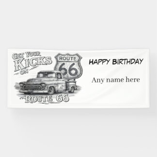Route 66 Customizable Banner