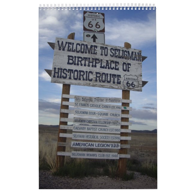 Route 66 - Date Starts When You Purchase It Calendar (Cover)
