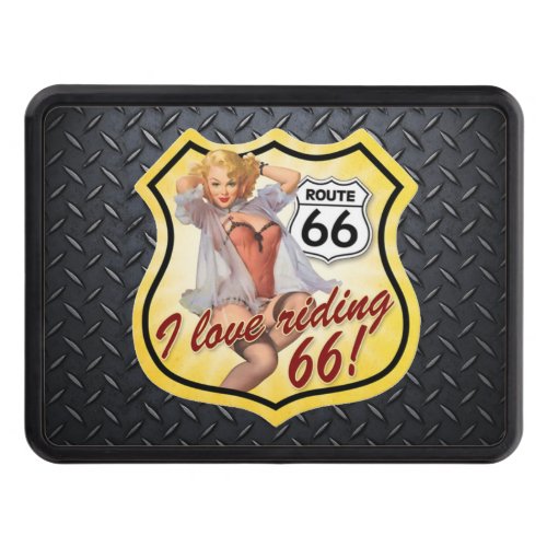 Route 66 Diamond Plate Hitch Cover