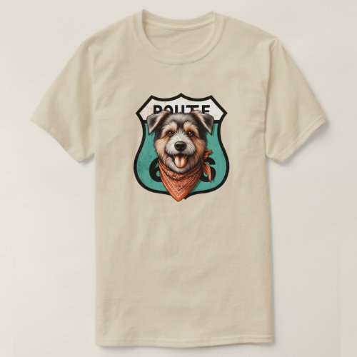 Route 66 Dog T_Shirt