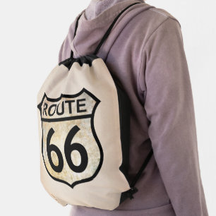 Route 66 drawstring bag