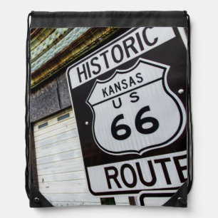 Route 66 drawstring bag