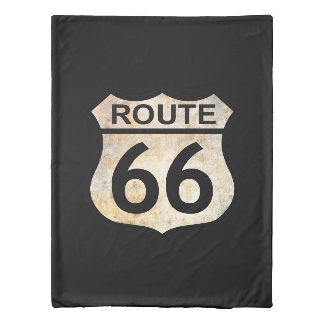Route 66 Duvet Cover (Back)