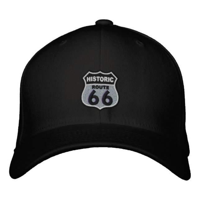 Route 66 embroidered baseball hat (Front)
