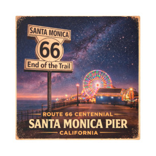 Route 66 End Trail Pier Wall Art