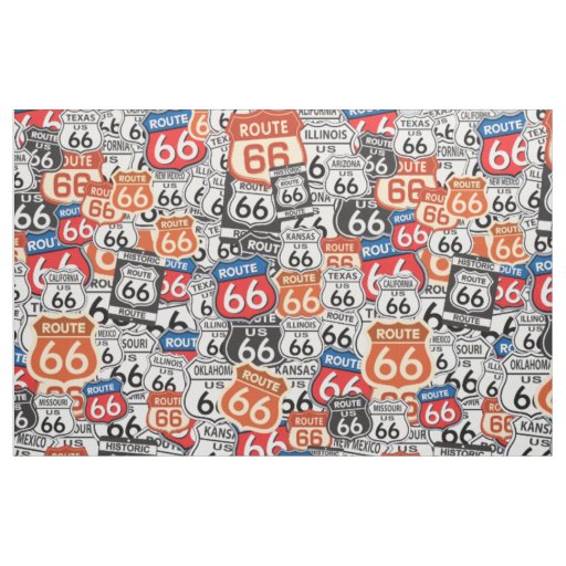 Route 66 fabric