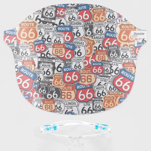 Route 66 face shield (Front w/Glasses)