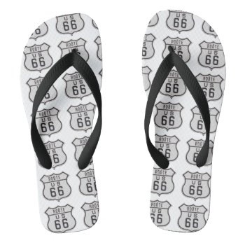 Route 66 Flip Flops by Rebecca_Reeder at Zazzle