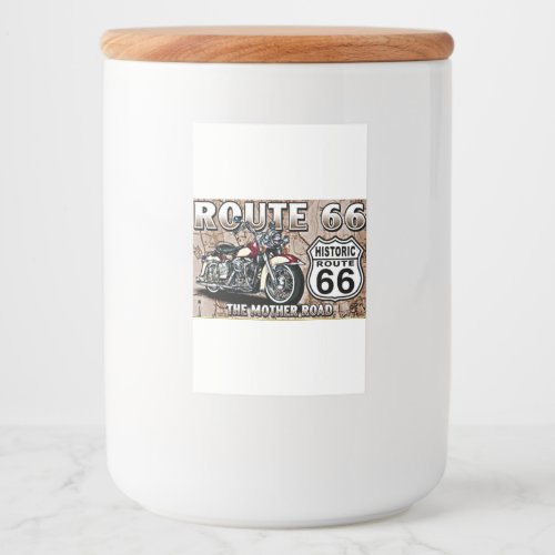 ROUTE 66 FOOD CONTAINER FOOD LABEL